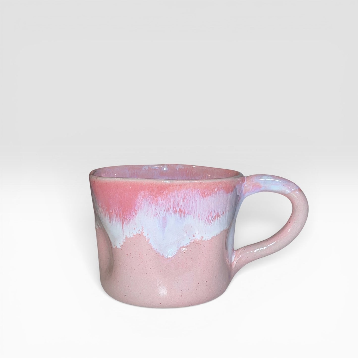 Krus med hank - lyserød