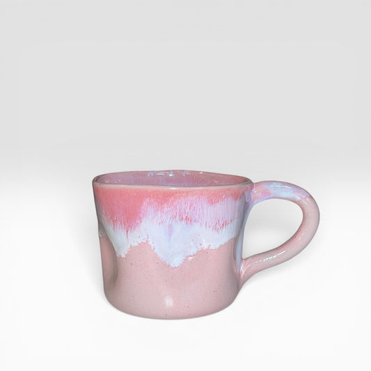 Krus med hank - lyserød