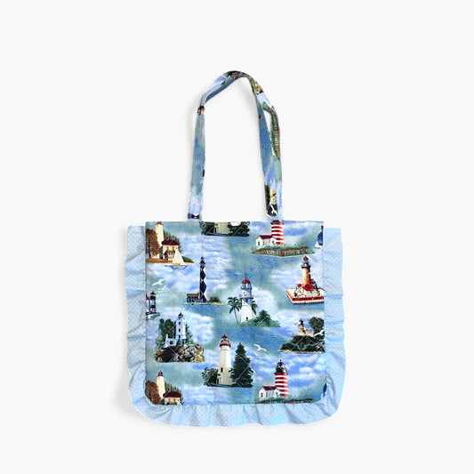 Totebag med flæser - fyrtårn