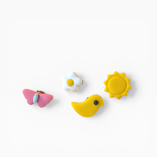 Små ørestikker - enkel stud eller sæt med 4 stk