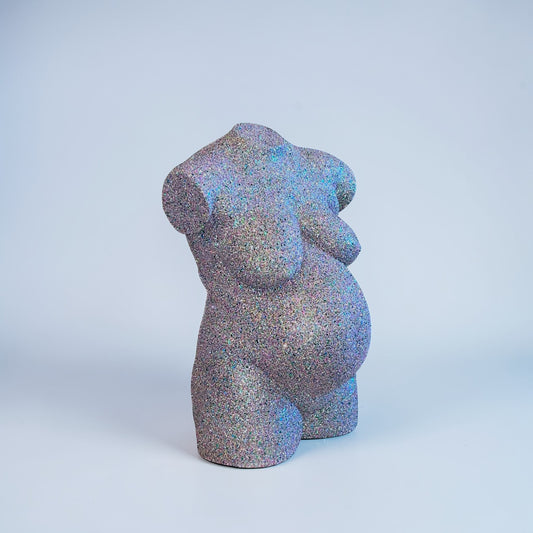 Torso med multi glimmer – 3D-scannet skulptur af Fatbulous Bodies (Maja)