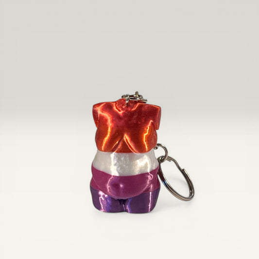 Torso nøglering - lesbian pride