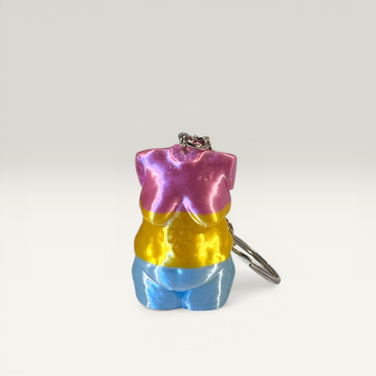 Torso nøglering - pansexual pride