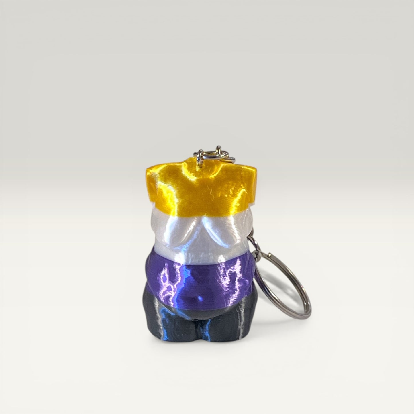 Torso nøglering - non-binary pride