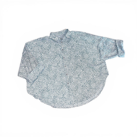 Candy skjorte – støvet blå rhomber