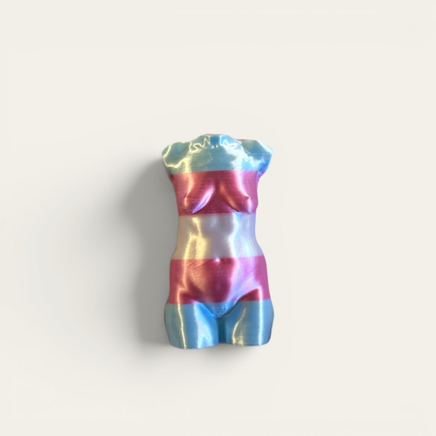 Broche torso - transgender pride