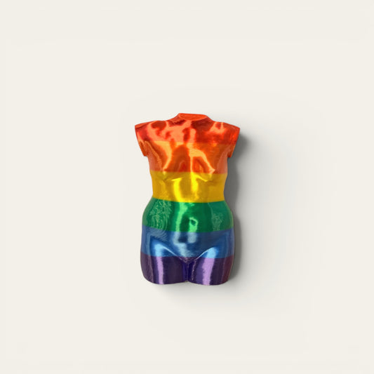 Broche torso - rainbow pride