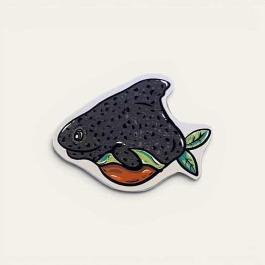 Sticker – Avokado haj fra Hajland | Caths in Space Art