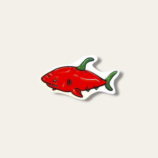 Sticker – Chili haj fra Hajland | Caths in Space Art