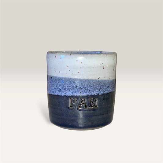 “Far” krus uden hank - blå