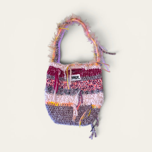 Hæklet mini totebag – Barbie Dream | Møhlde