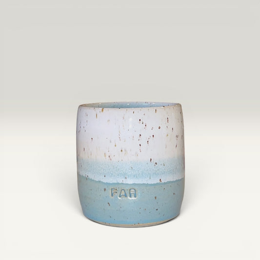 "Far" Keramikkrus uden hank – Lyseblå glasur | Clay by Hornstrup
