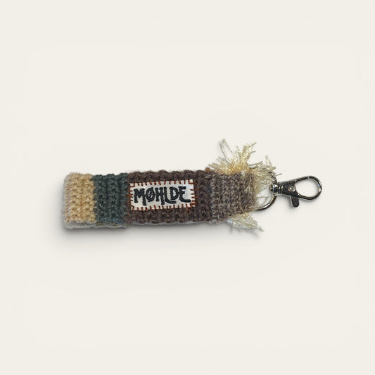 Hæklet wristlet - brune nuancer
