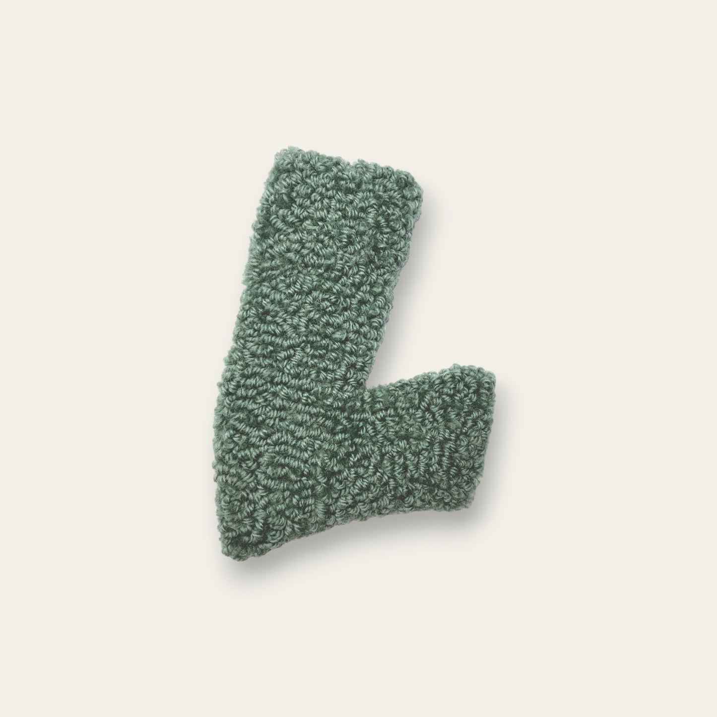 Håndlavet Tuftet Bogstav 14 cm - Personlig Væg Dekoration (L)