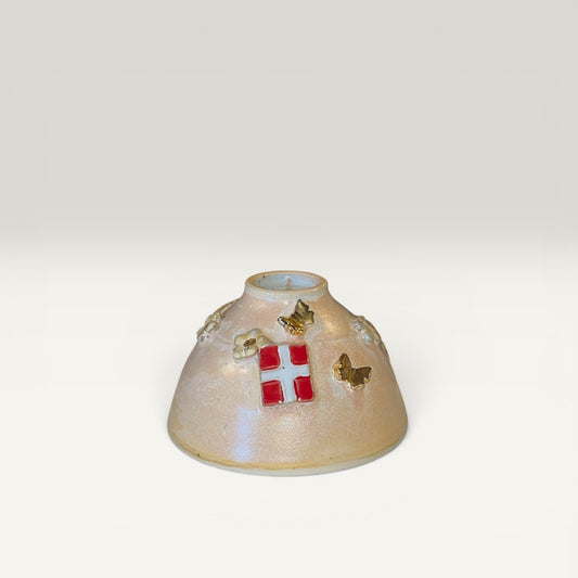Stage/vase med flag