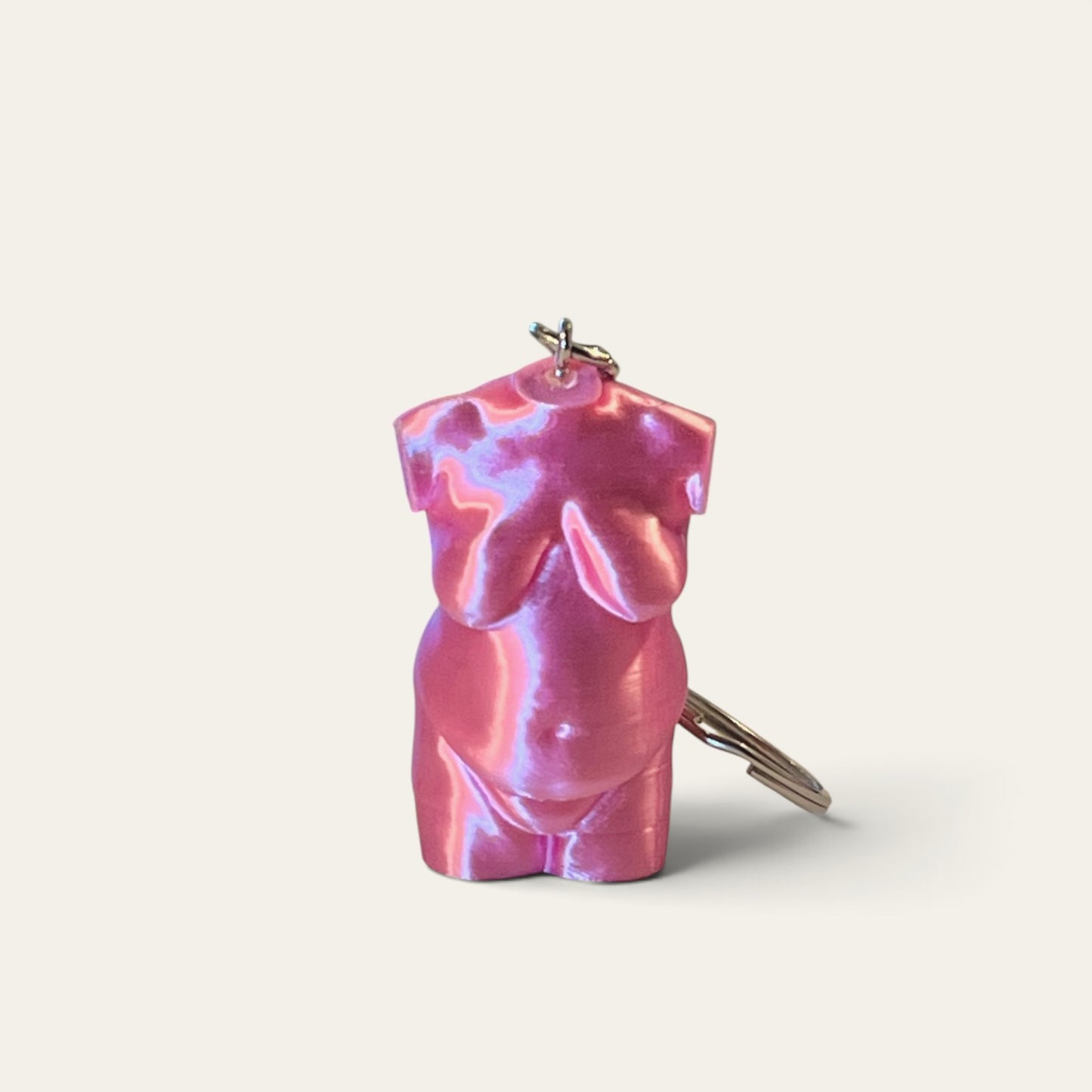 Torso nøglering – lyserød | Fatbulous Bodies
