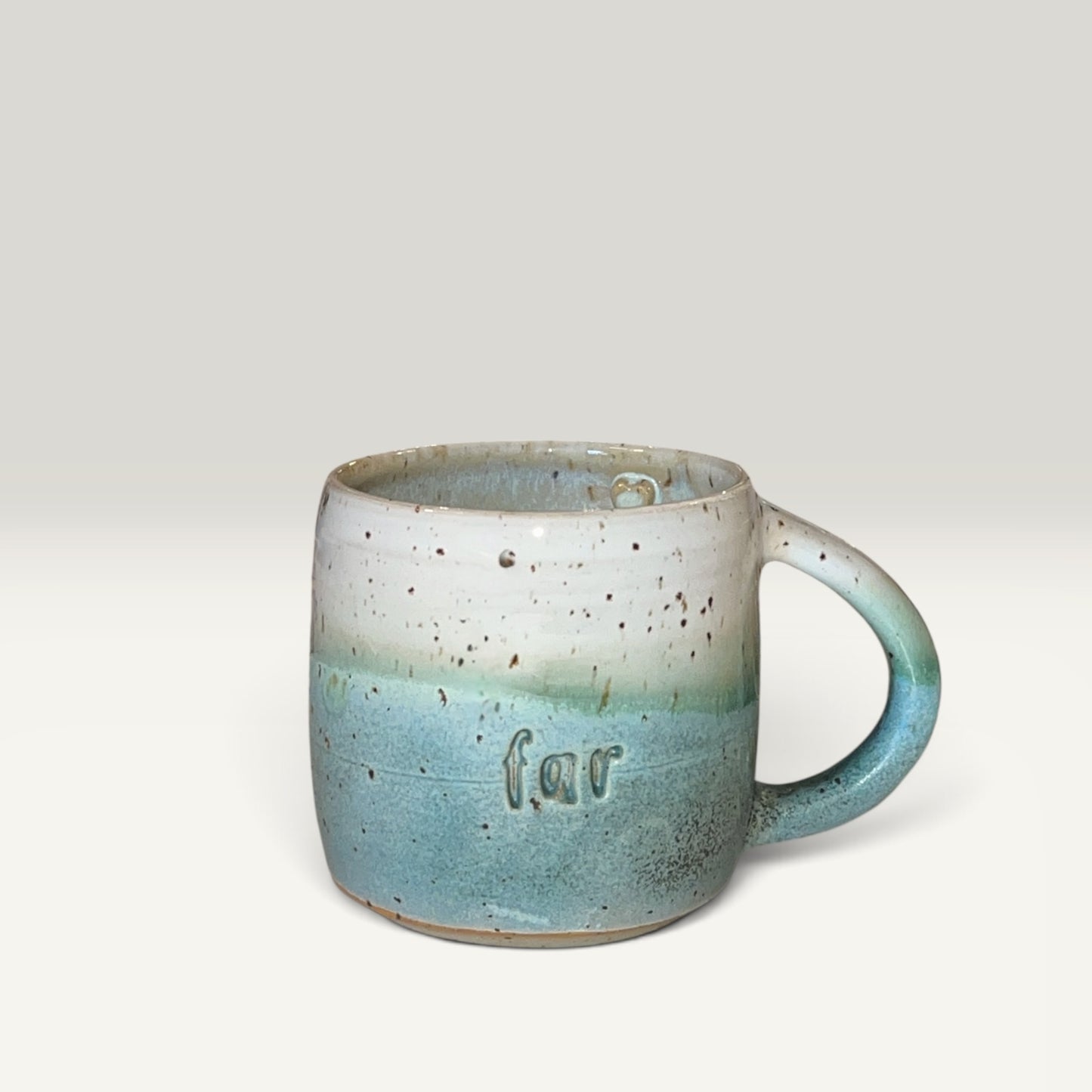 Håndlavet keramikkrus med hank – "Far" | Clay by Hornstrup