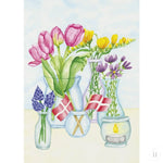Indlæs billede til gallerivisning Kort med Blomster i vaser Mette Mains
