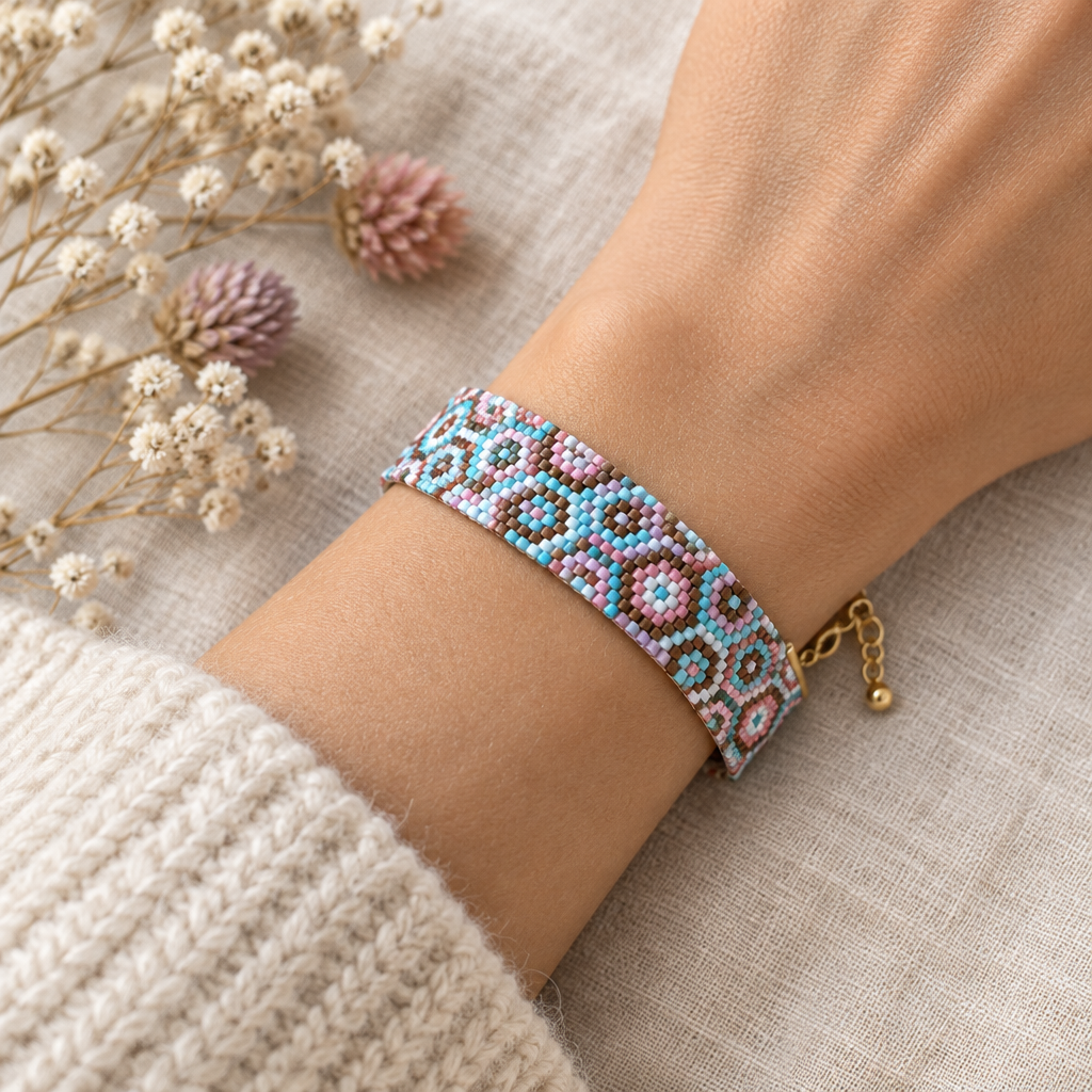 Armbånd miyukiperler pastel – stylet lifestyle