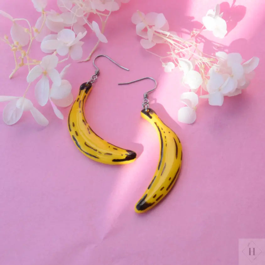 Øreringe store bananer Øjenguf