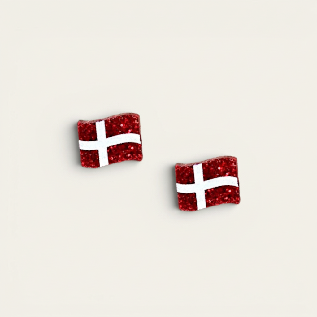 Dannebrog ørestikker produktbillede