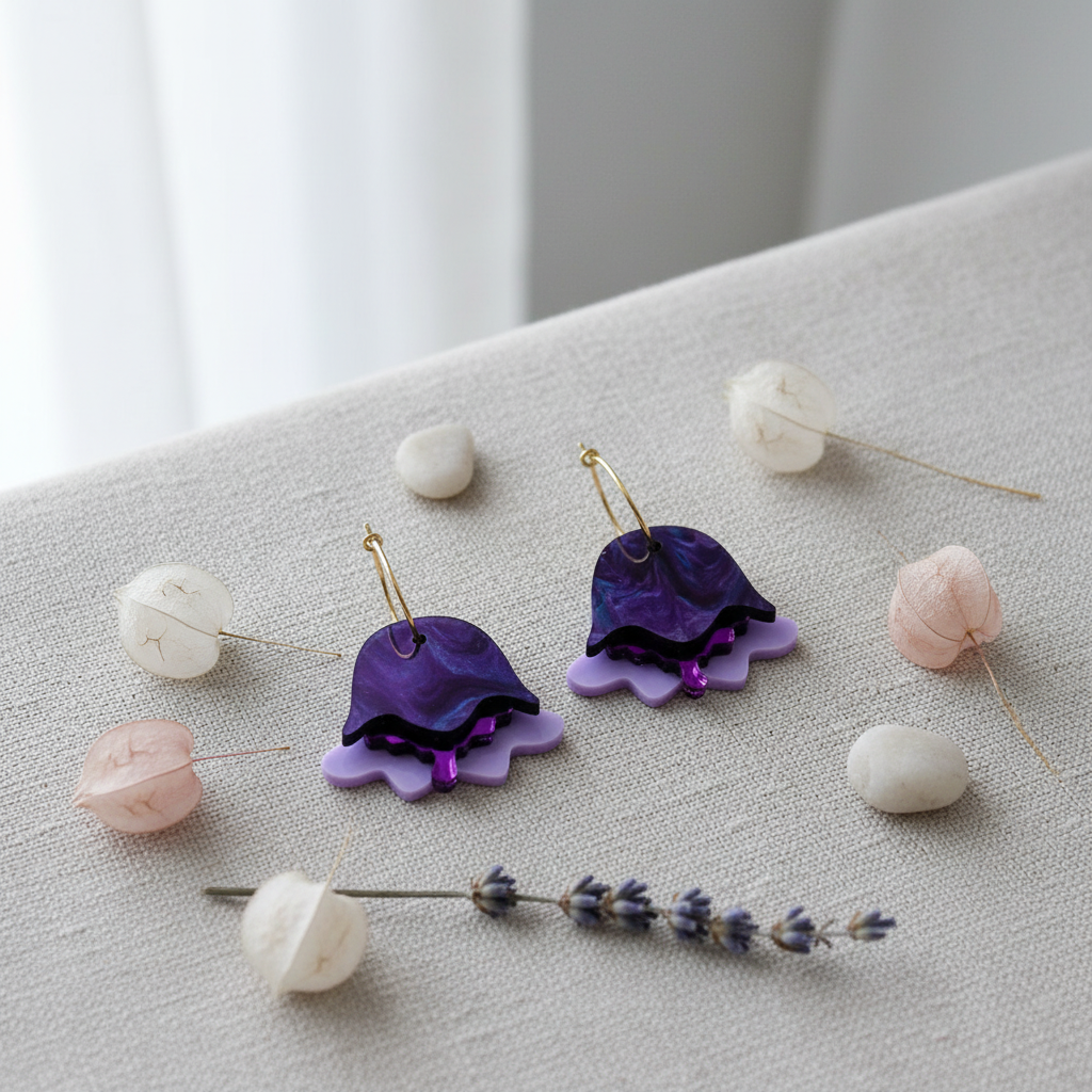 Flowers for me øreringe – stylet produktbillede