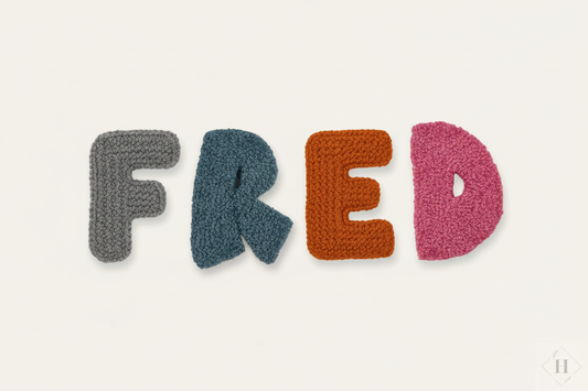 FRED – Tuftede bogstaver