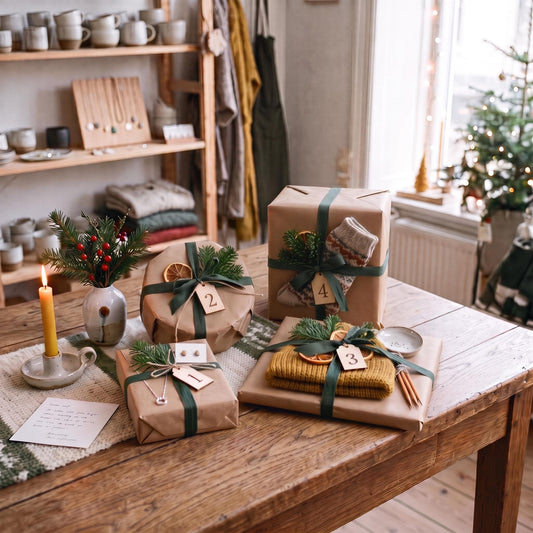 Adventskalender til voksne 2026 – 4 håndlavede gaver | Håndlavet af