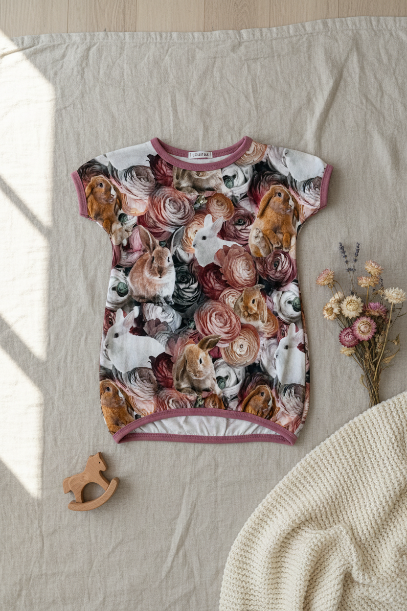 Håndlavet kjole – stylet billede