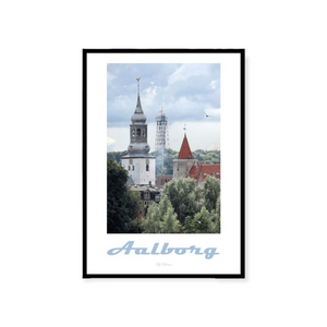 Postkort - Aalborg tre på stribe Hansen posters