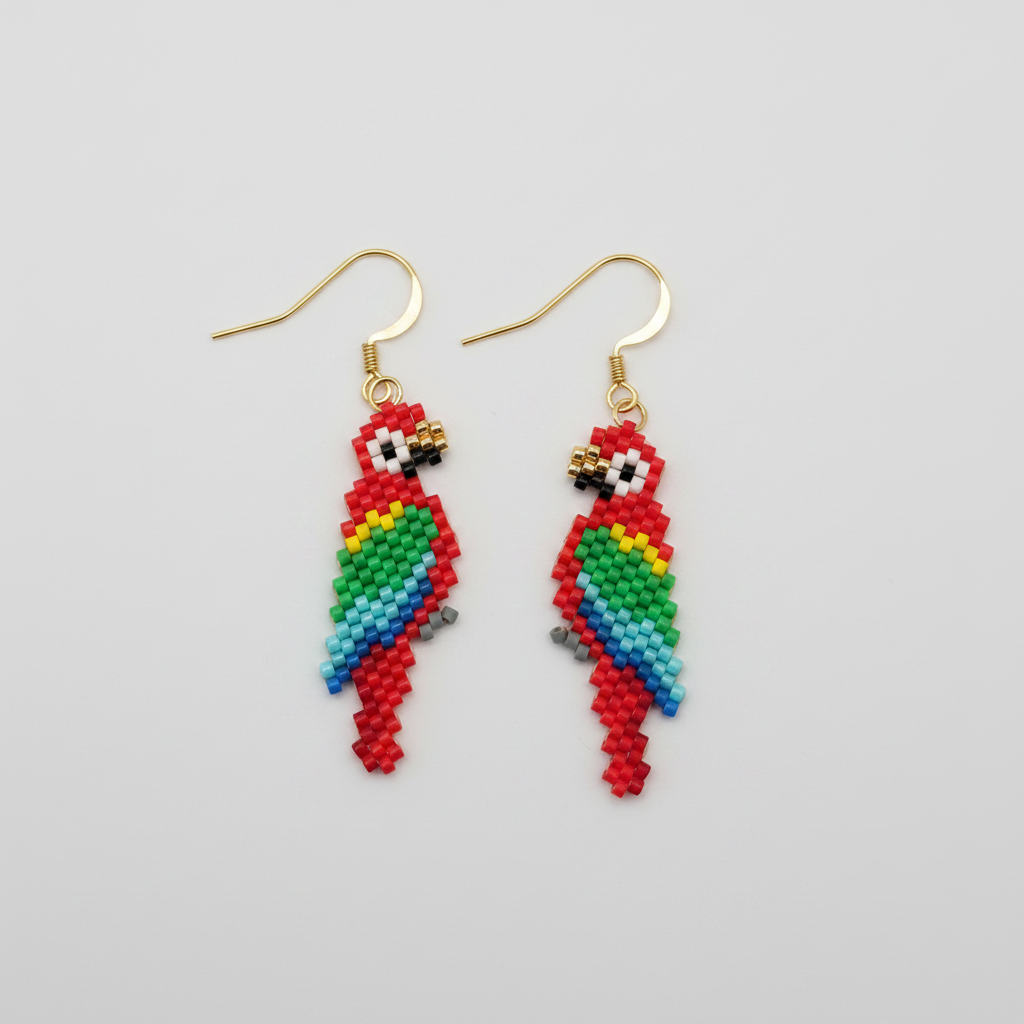 Ørering af miyuki perler - Ara