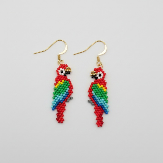 Ørering af miyuki perler - Ara