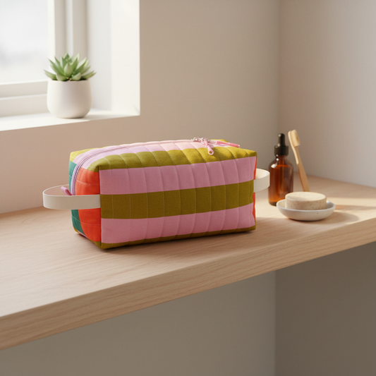Stor quiltet toilettaske | Jnortheved