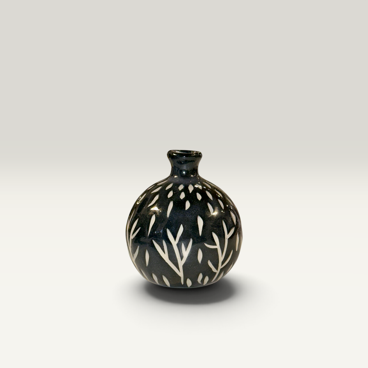 Håndlavet boble vase i keramik – 7 cm | Famalut
