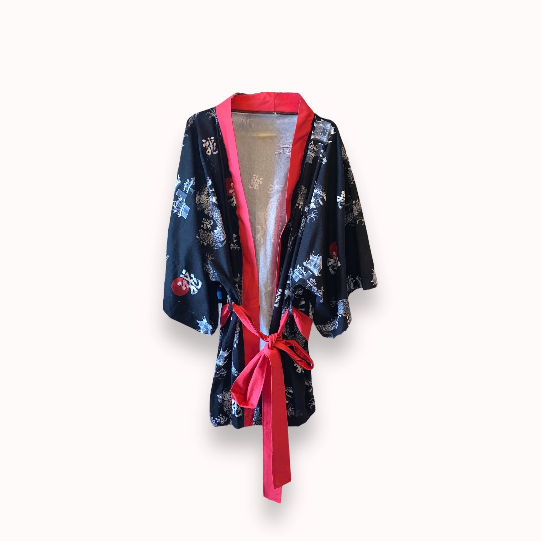 Kimono - rød/sort