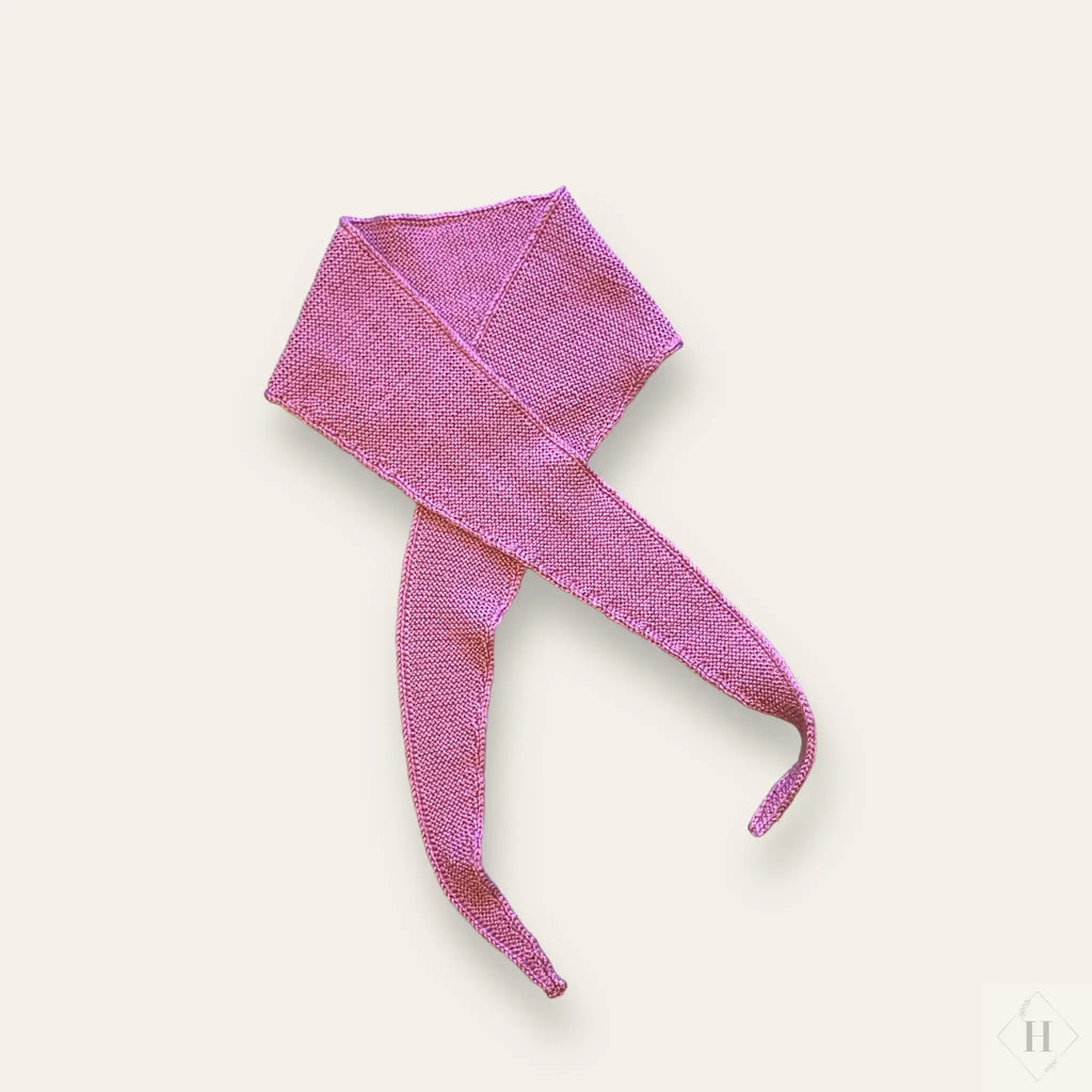 Stort tørklæde i akryl - lyserød Laila