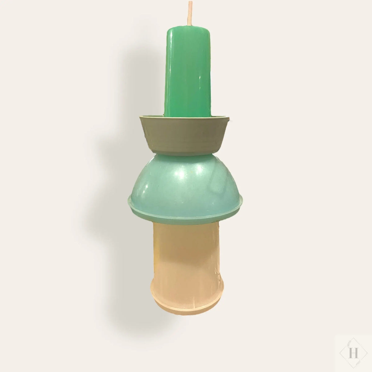 Lampe i genbrugsmaterialer Gitte Bramm