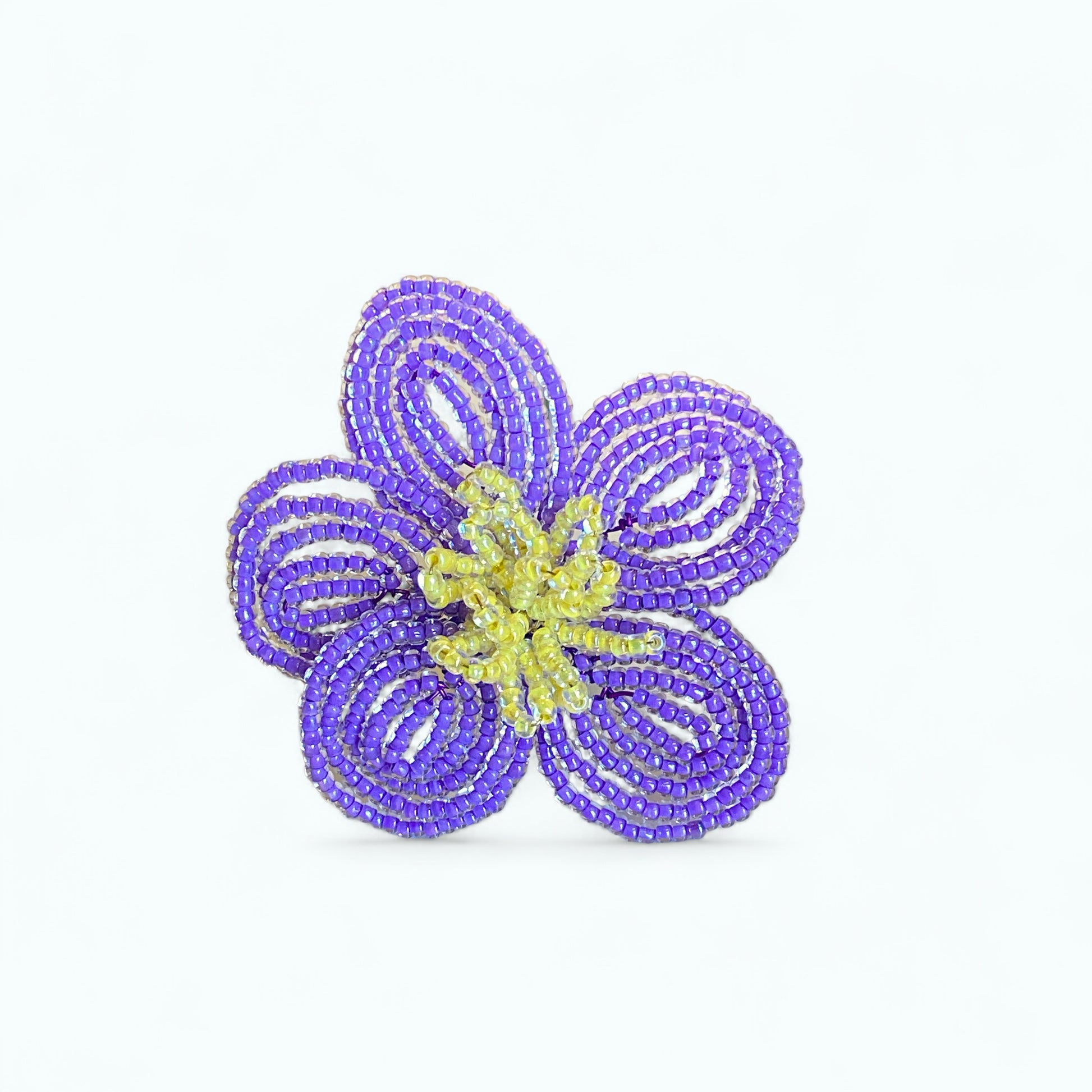 Håndlavet blomst i glasperler Kaimers krea