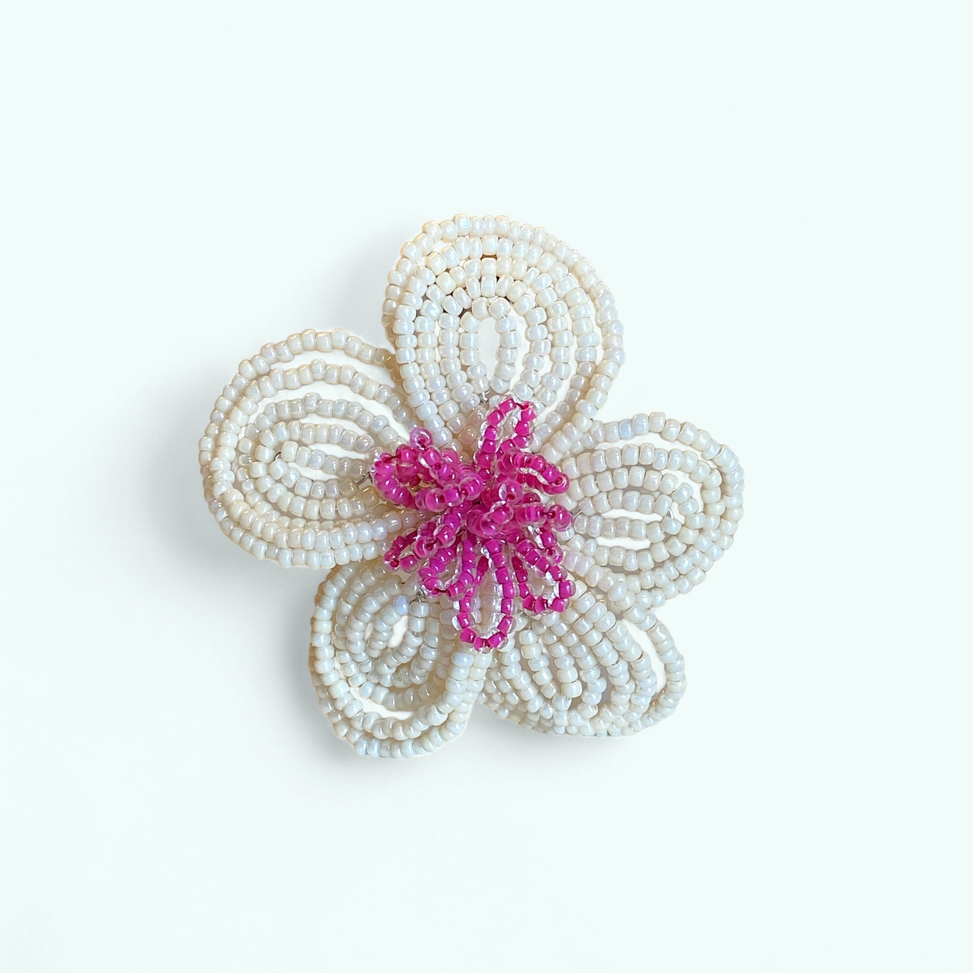 Håndlavet blomst i glasperler Kaimers krea