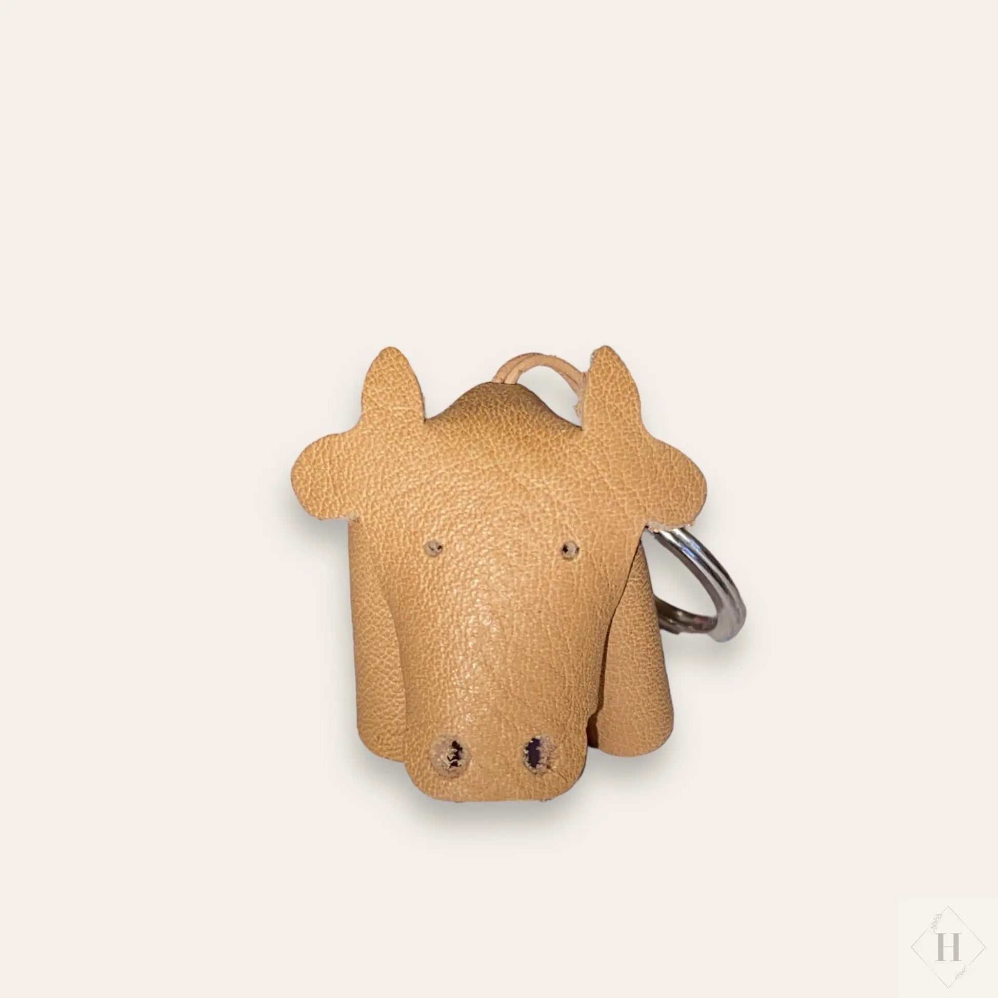 Læder nøglering - ko (flere varianter) Unika Nord