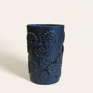 Stor vase i keramik - sort