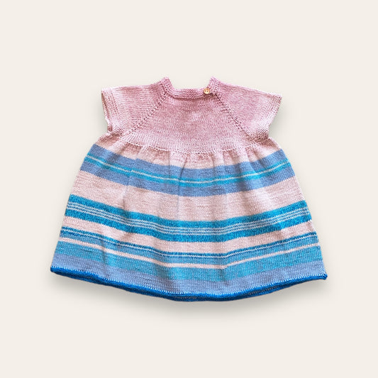 Strikket børnekjole str 74 Laila