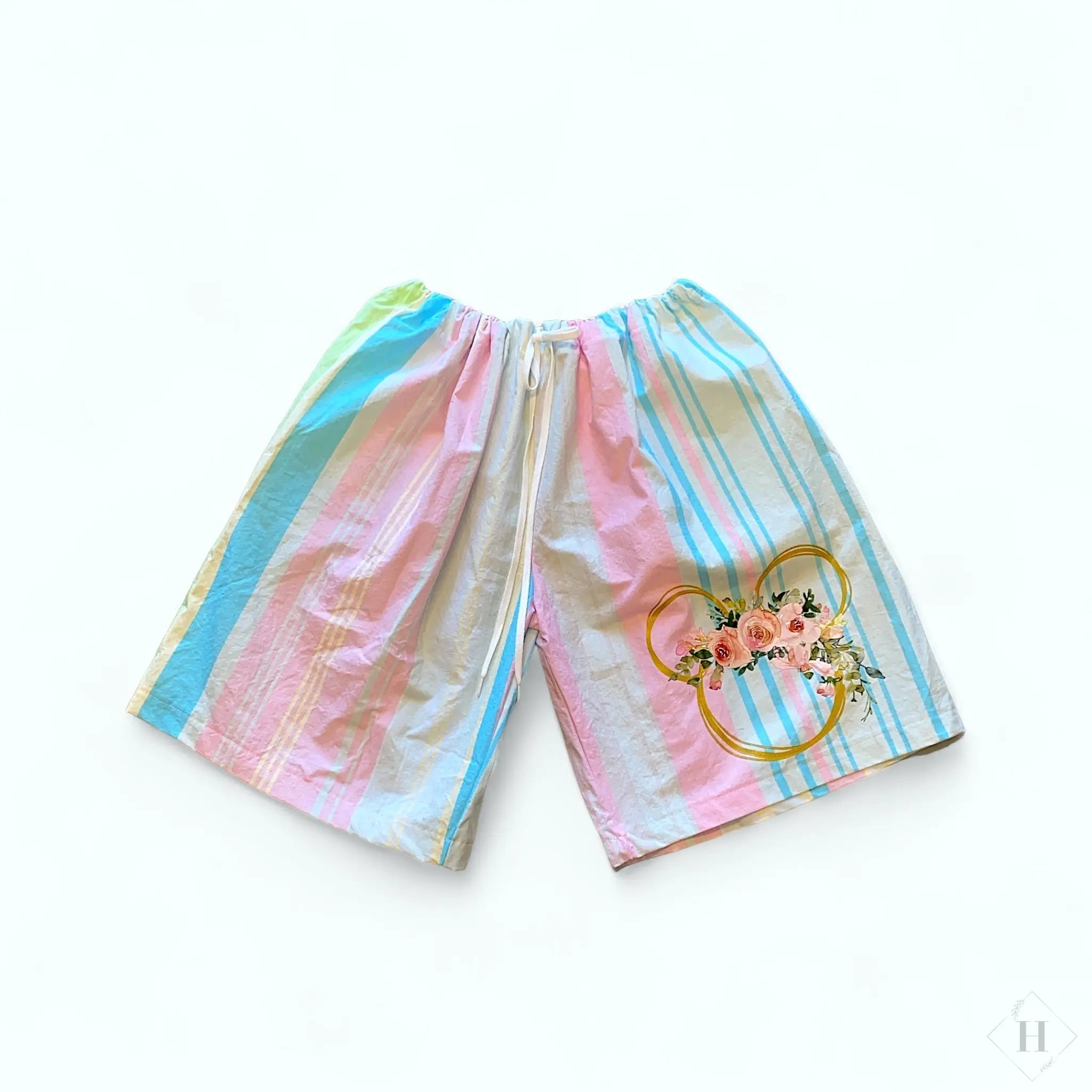 Oversize Shorts - pastel striber BÆKs