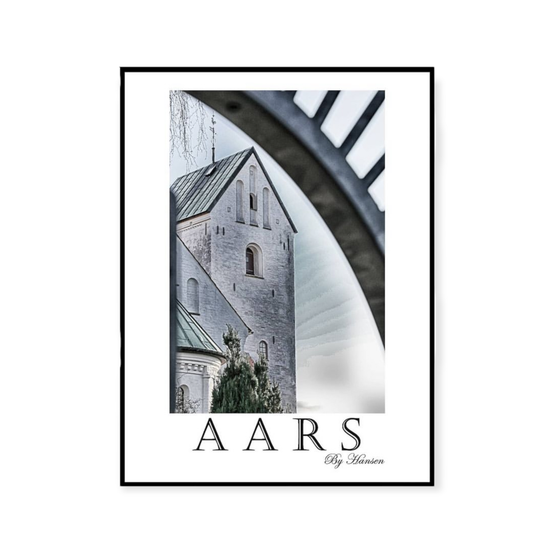 Postkort - Aars kirke Hansen posters