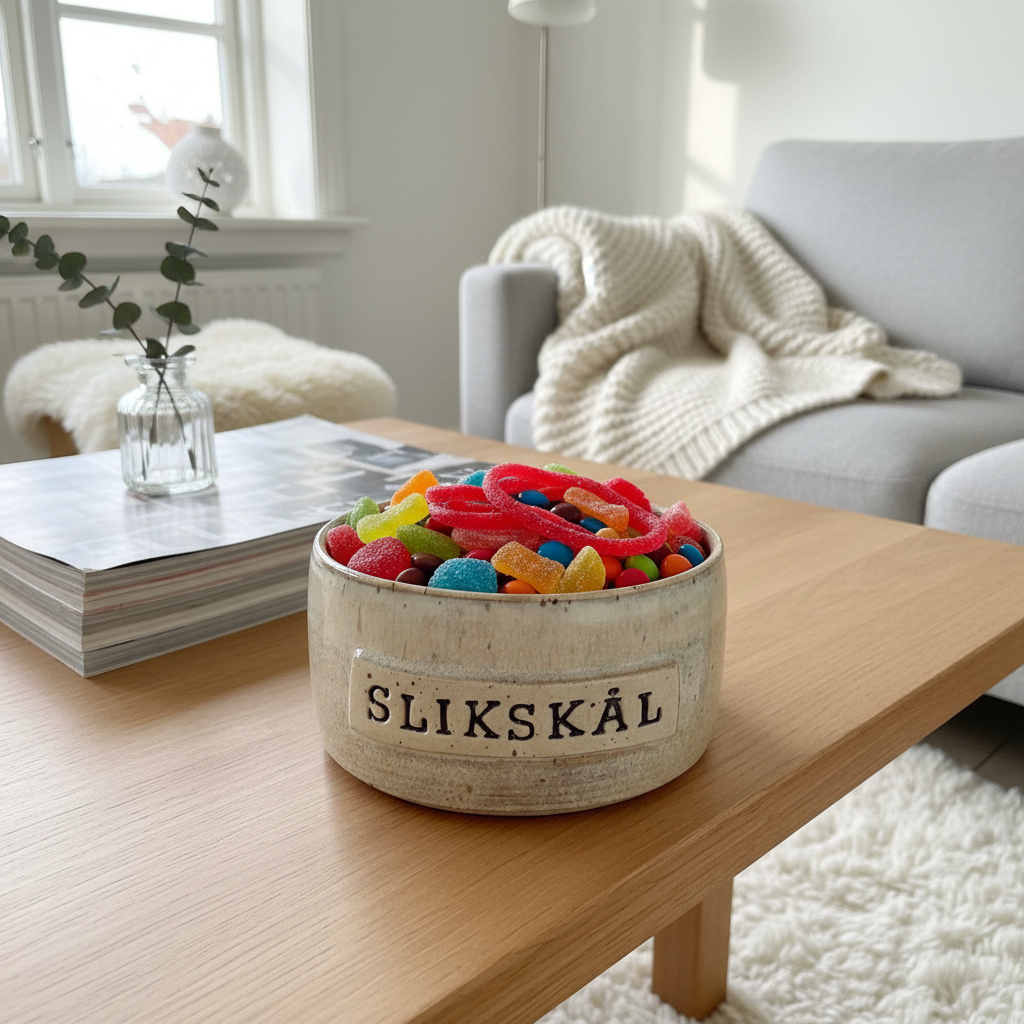 Håndlavet keramik slikskål – beige | Clay by Hornstrup