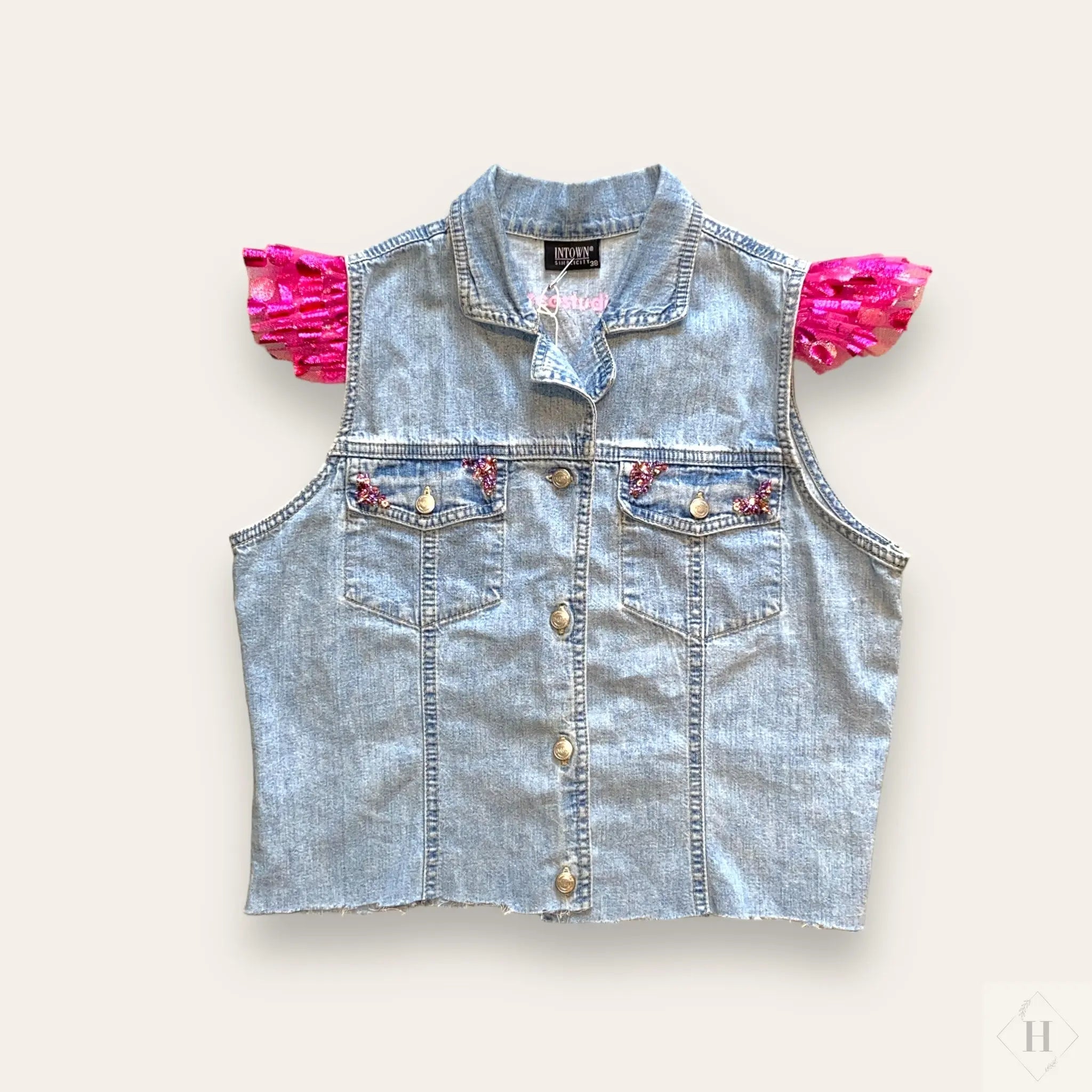 Denim vest str M Decostudiobys