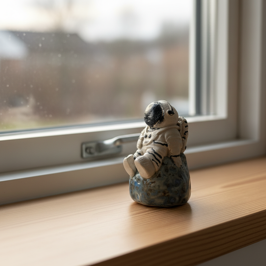 Astronaut figur i keramik