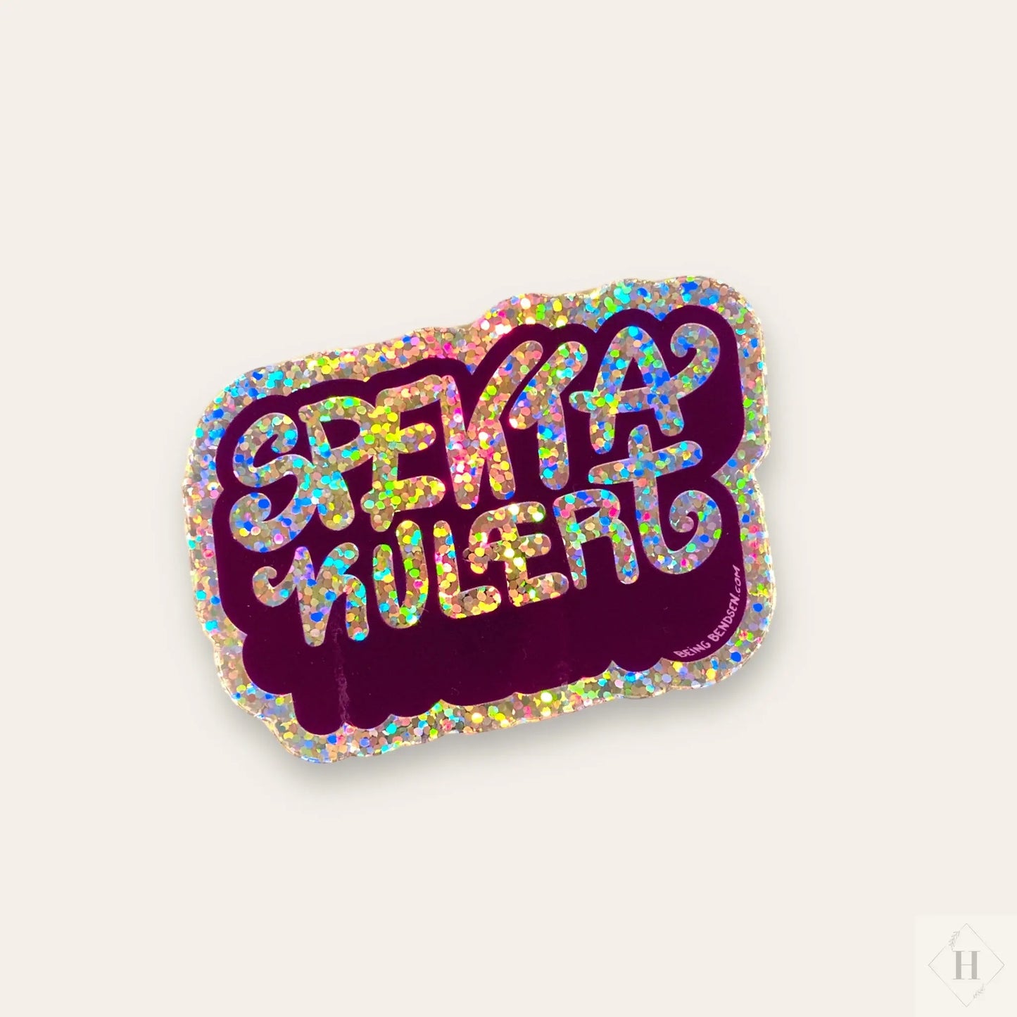 Sticker - spektakulært (glimmer) Bendsen