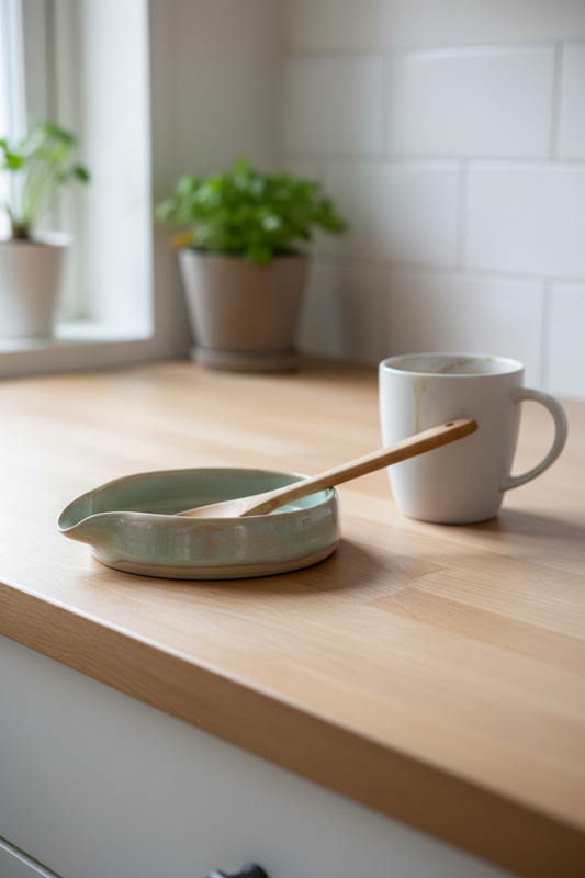 Spoon rest - lys grøn