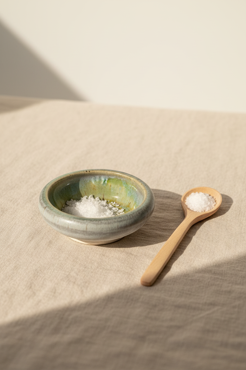 Lille keramiksaltkar – hånddrejet, 8 cm – Karlines Keramik